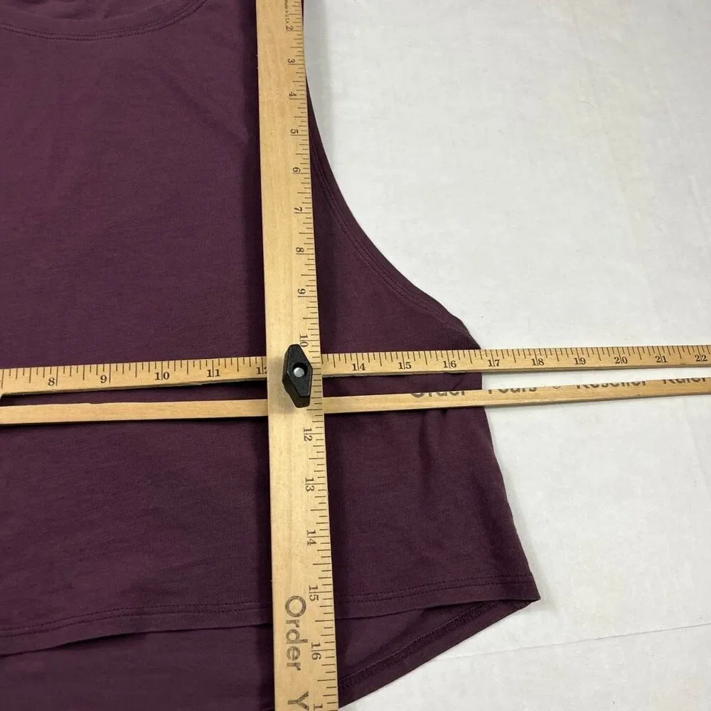 Lululemon Womens Cropped Tank Top Purple Relaxed Fit Athleisure Sleeveless 4/6